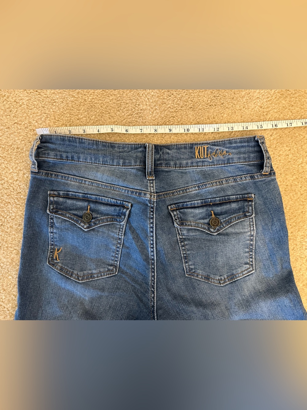 Kut from the Kloth 8 Nicole Blue Bootcut Jeans Cotton NWOT - Picture 4 of 5